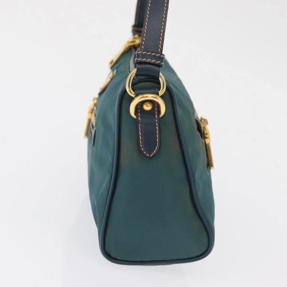 Prada Nylon Accessory Pouch Green
